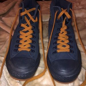 Rare Navy Blue High Top Converse